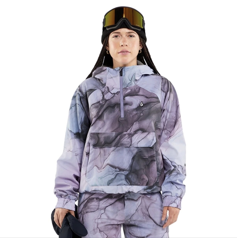 Volcom Marble Print Snow Jacket Glacier ink